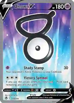 Unown V (Full Art) - 176/195 SWSH12: Silver Tempest