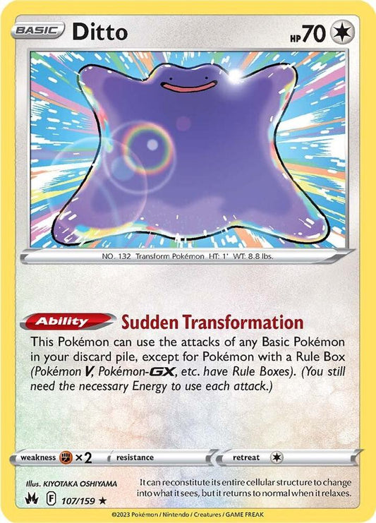 Ditto -107/159- Crown Zenith (CRZ) Holo