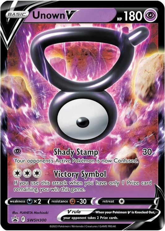 Unown V - SWSH300 - SWSH: Sword & Shield Promo Cards (SWSD)