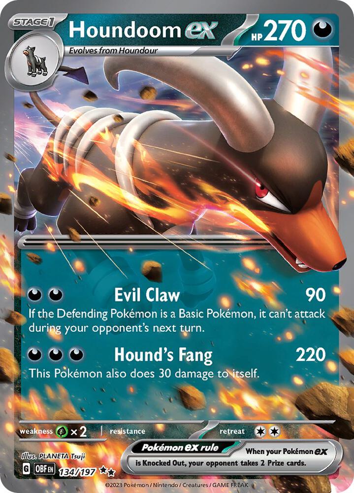 Houndoom ex - 134/197 SV03: Obsidian Flames