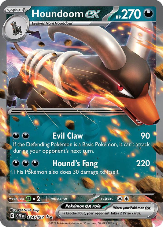 Houndoom ex - 134/197 SV03: Obsidian Flames