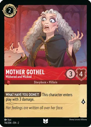 Mother Gothel - Withered and Wicked - 116/204 Rise of the Floodborn (2) Foil