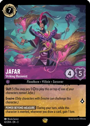 Jafar - Striking Illusionist - 42/204 Into the Inklands (3) Foil