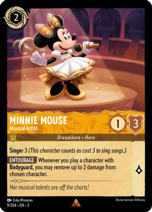 Minnie Mouse - Musical Artist -9/204 Into the Inklands (3) Foil