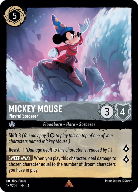 Mickey Mouse - Playful Sorcerer - Ursula's Return (4) Non Foil