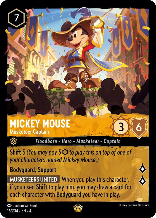 Mickey Mouse - Musketeer Captain - Ursula's Return (4) Non Foil