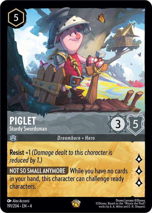 Piglet - Sturdy Swordsman - Ursula's Return (4) Non Foil