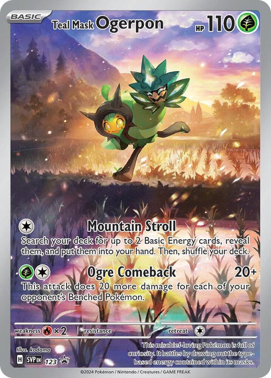 Teal Mask Ogerpon - 123 - SV: Scarlet & Violet Promo Cards (SVP) Sealed