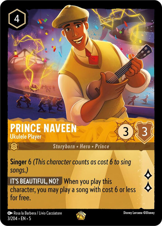 Prince Naveen - Ukulele Player - Shimmering Skies (5) Foil