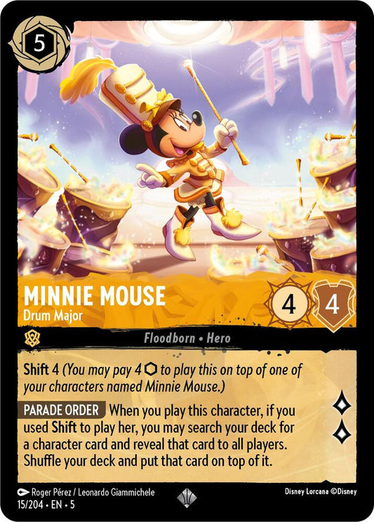Minnie Mouse - Drum Major - Shimmering Skies (5) Non Foil