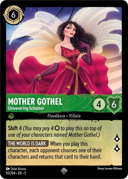 Mother Gothel - Unwavering Schemer - Shimmering Skies (5) Non Foil, Crimped