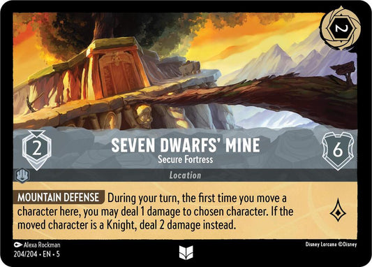 Seven Dwarfs' Mine - Secure Fortress - Shimmering Skies (5) Non Foil