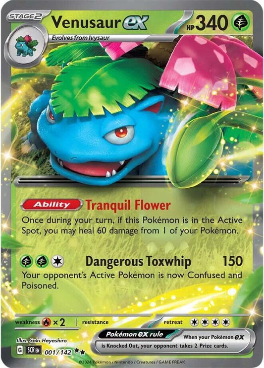 Venusaur ex -001/142 SV07: Stellar Crown (SV07)