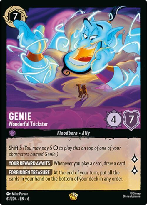 Genie - Wonderful Trickster - Azurite Sea (6) Non Foil