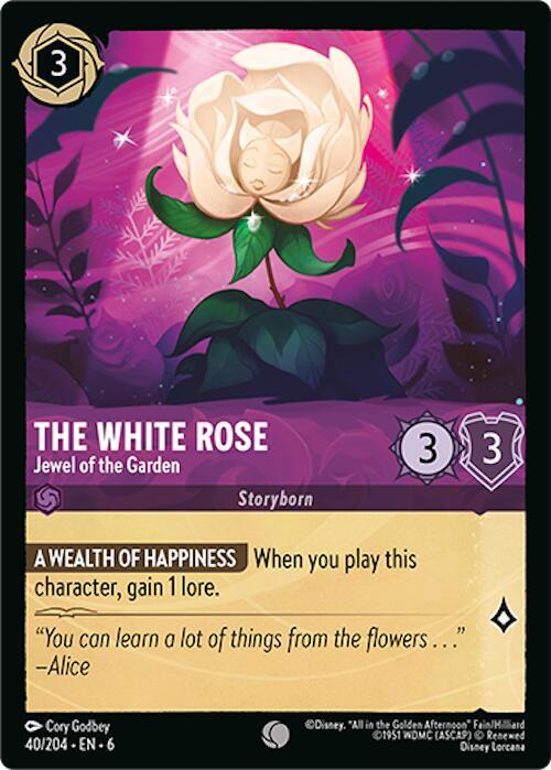 The White Rose - Jewel of the Garden - Azurite Sea (6) Foil