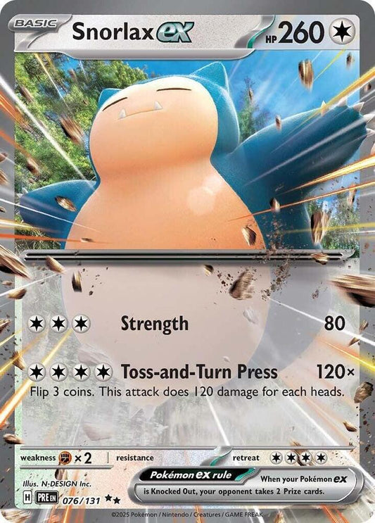 Snorlax ex - 076/131 SV: Prismatic Evolutions (PRE)