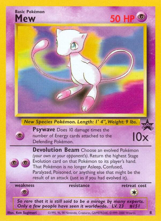 Mew (8) - WoTC Promo (PR) LP condition