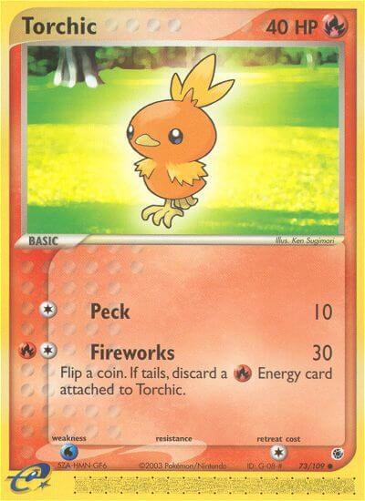 Torchic - 73/109 - Ruby and Sapphire (RS) Reverse Holo