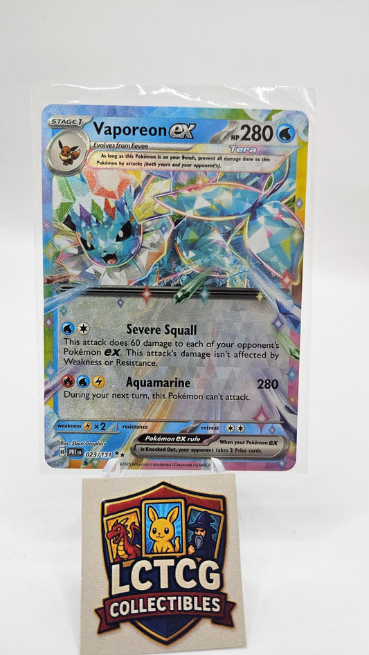 Image of Vaporeon ex Prismatic Evolutions (PRE) #23