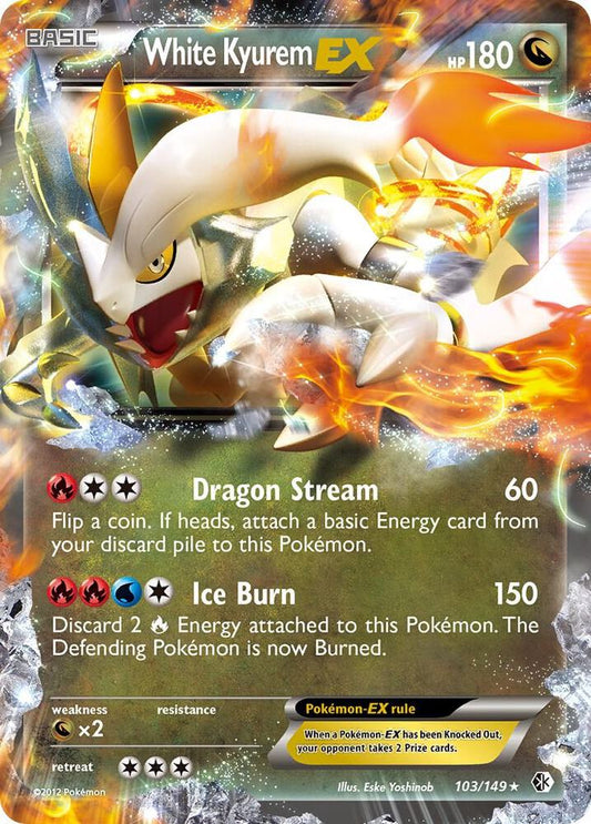 White Kyurem EX -103/149 Boundaries Crossed (BCR)