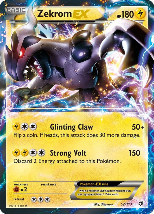 Zekrom EX - 52/113 Legendary Treasures (LTR)