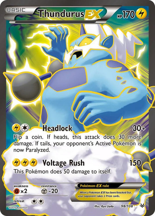 Thundurus EX (98 Full Art) - XY - Roaring Skies (ROS)