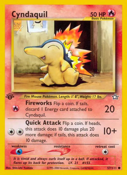 Image of Cyndaquil Neo Genesis (N1) #57