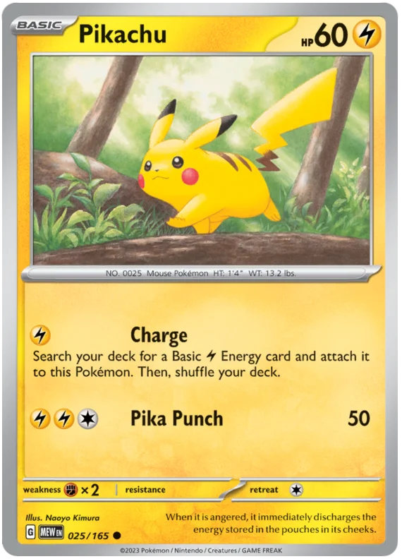 Pikachu 025/165 S&V 151