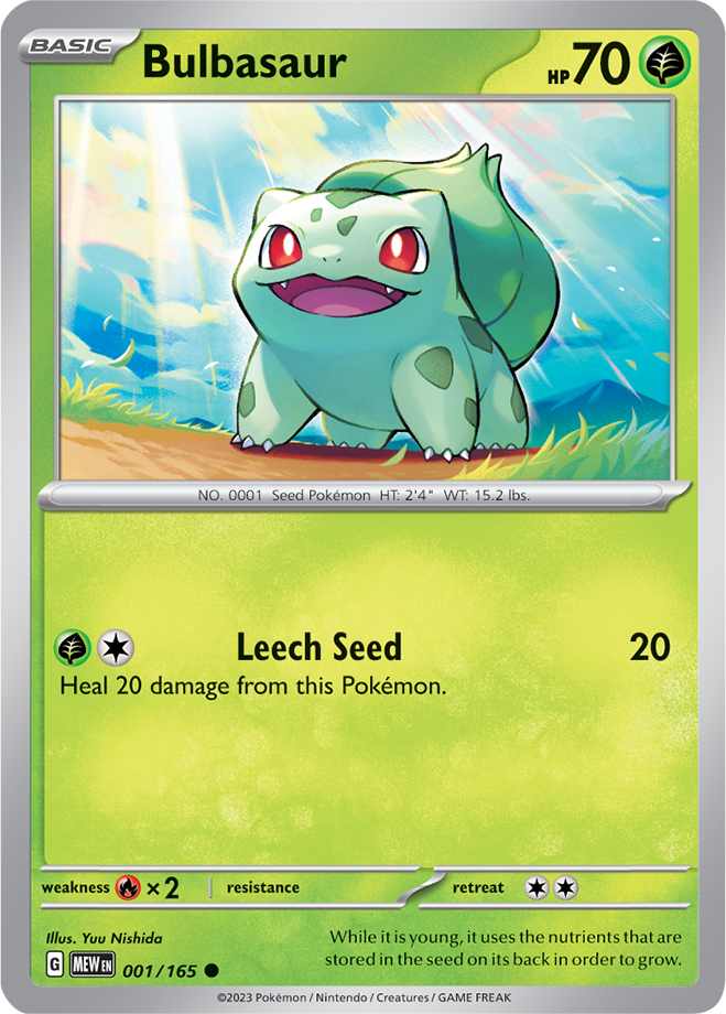Bulbasaur 001/165 S&V 151