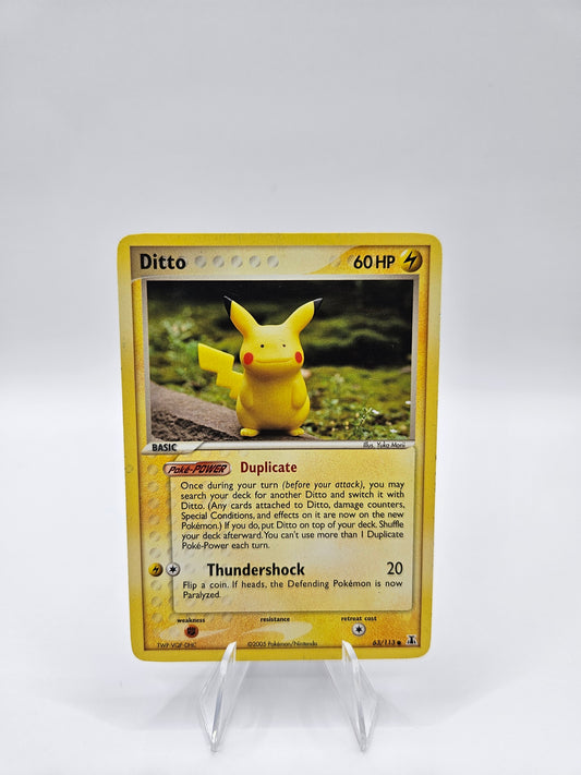 Ditto - 63/113 (Pikachu) - Delta Species (DS) LP condition