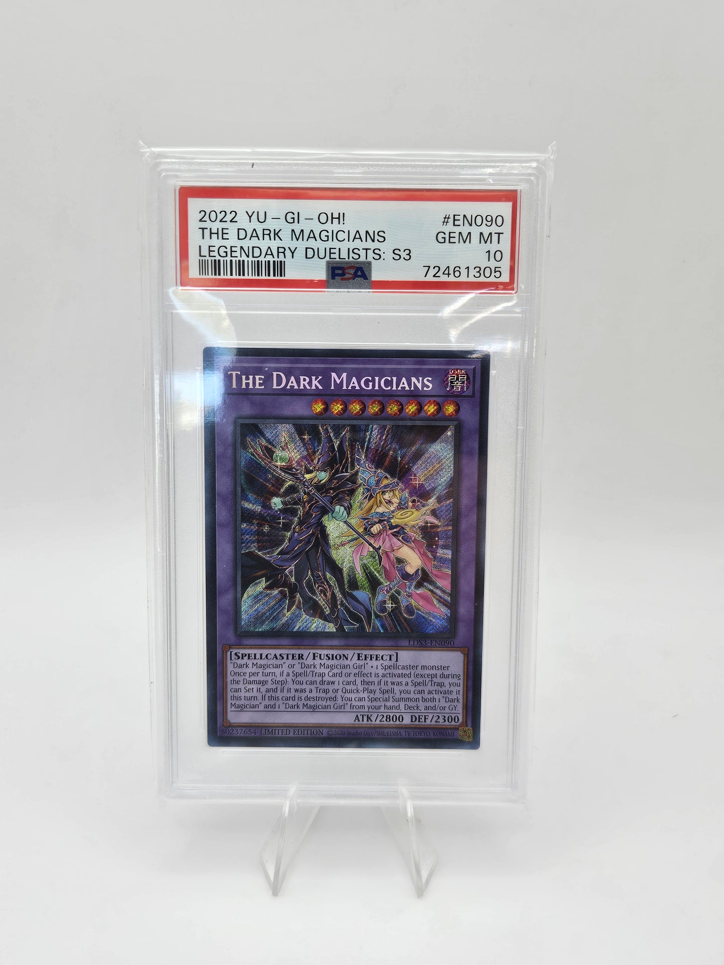 2022 Yu-Gi-Oh The Dark Magicians LDS3-EN090 PSA 10