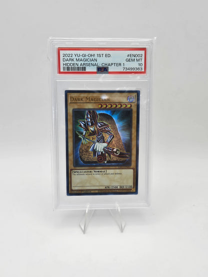 2022 Yu Gi Oh Dark Magician 1st Edition HAC1-EN002 PSA 10