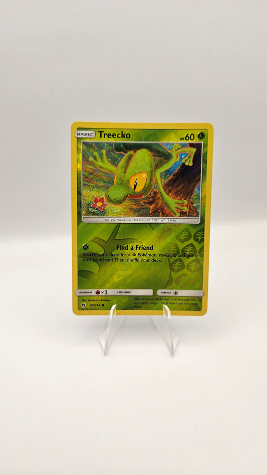 Treecko - SM - 20/214 Lost Thunder (SM8) Reverse Holo LP Condition