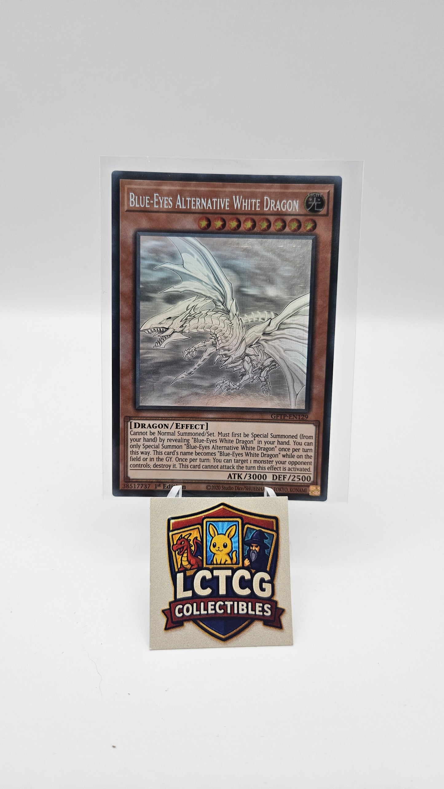 Blue-Eyes Alternative White Dragon - GFTP-EN129 - Ghost Rare LP Condition