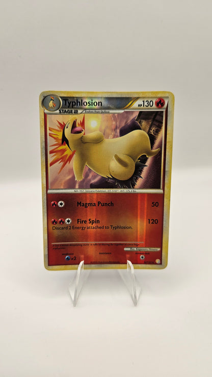Typhlosion - 32/123 HeartGold SoulSilver (HS) Reverse Holo HP Condition