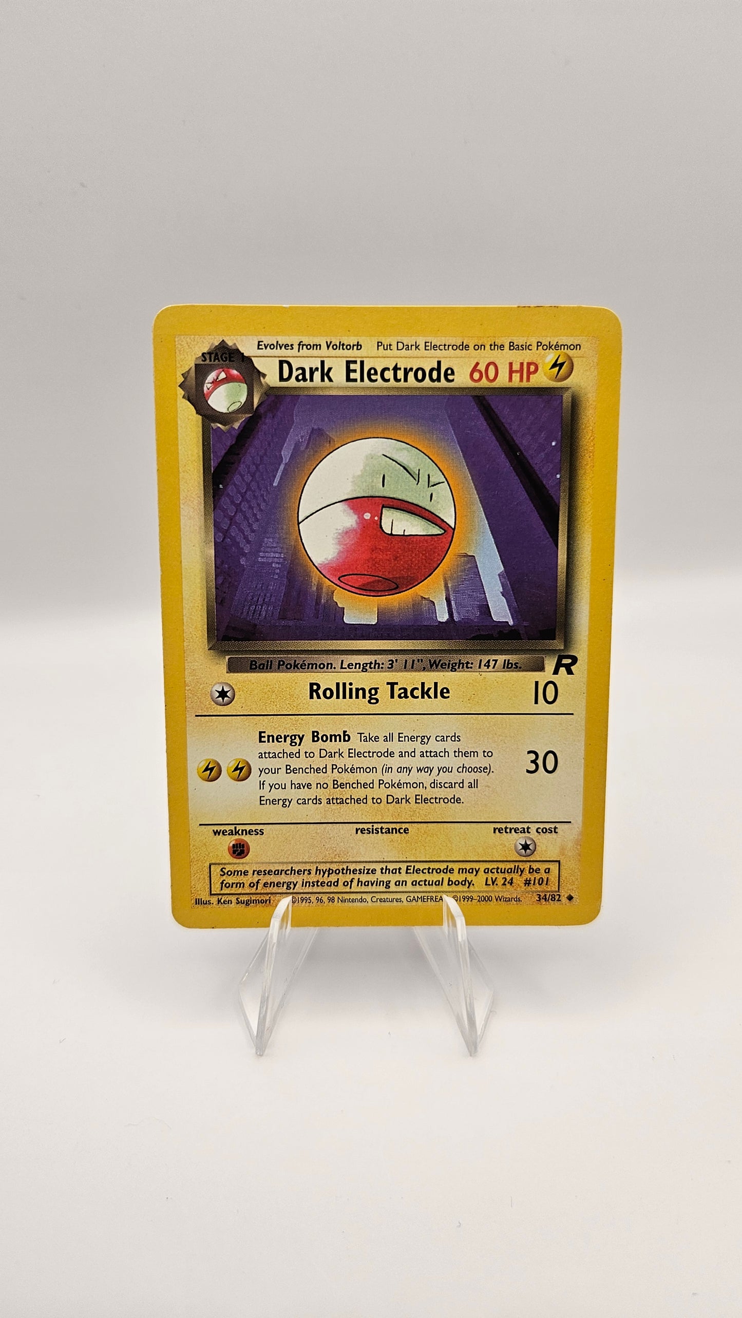 Dark Electrode -34/82 Team Rocket (TR) MP Condition