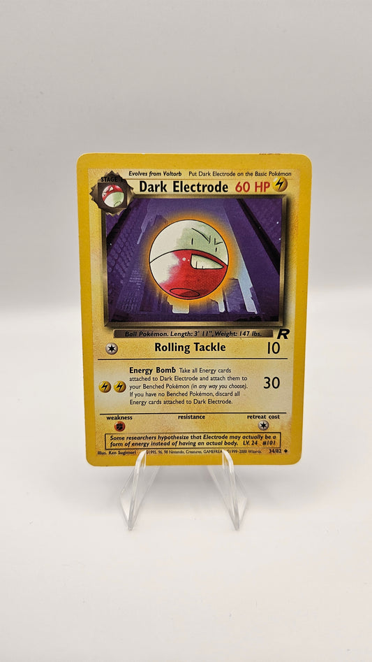 Dark Electrode -34/82 Team Rocket (TR) MP Condition