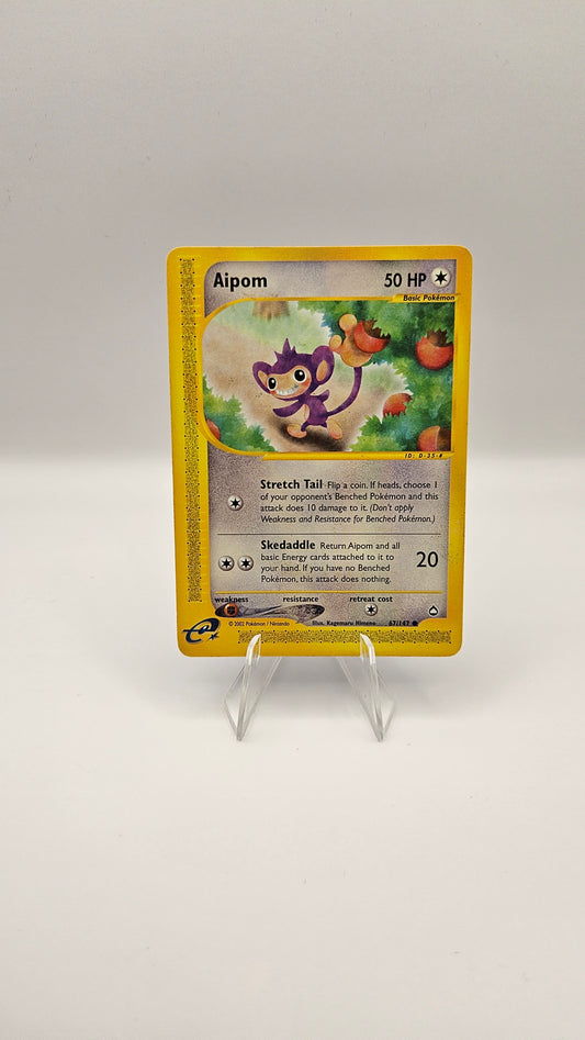 Aipom - 67/147 Aquapolis (AQ) MP Condition