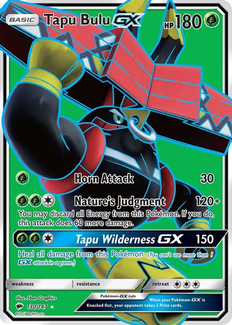 Tapu Bulu GX (Full Art) Burning shadows 130/147